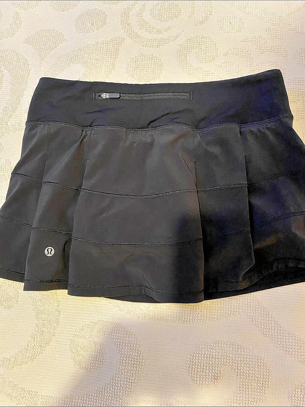 lululemon Run: Back On Track Skort Black Mini Size 6